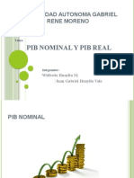 Pib Real y Pib Nominal