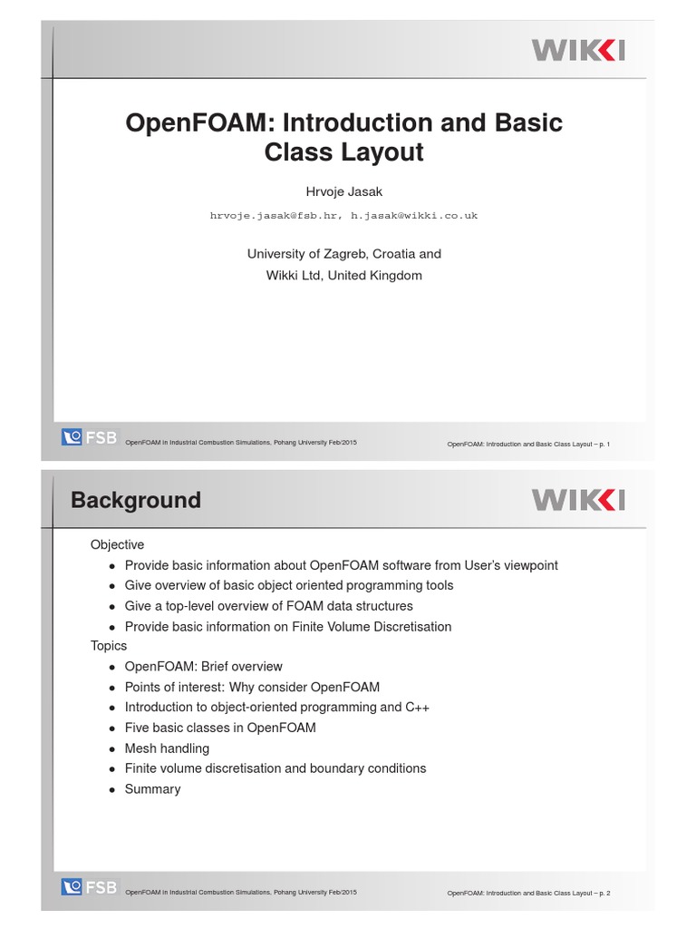 001 - Openfoam SSÇ ÀÚ Á | PDF | Computational Fluid Dynamics | Pointer ...