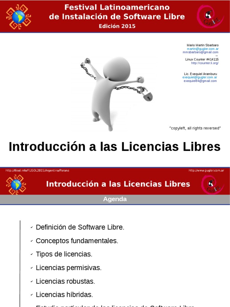 Introducción A Las Licencias Libres | PDF | Software libre | Propiedad ...
