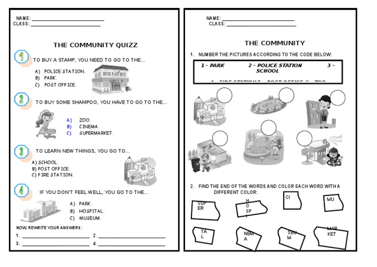 The Community Quiz | PDF | Games & Activities