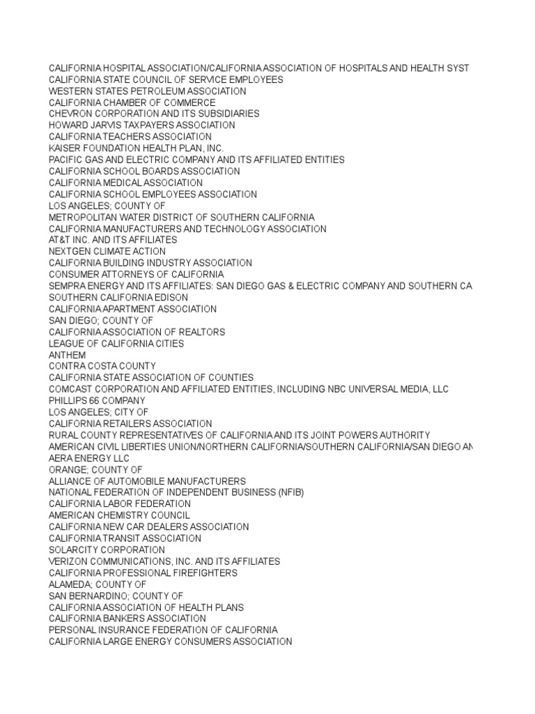 Lobby Employers 1 | PDF | California | Southern California