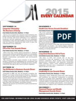 Events Calendar 2015