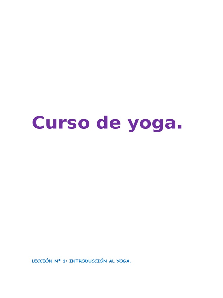 Curso de Yoga | PDF | Yoga | Vedas