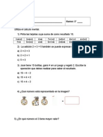 Evaluacion Matematica 2º Basico Abril