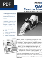 Thermal Line Printer: For Kiosk Applications