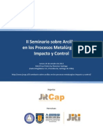 Prospecto II Seminario Sobre Arcillas en Los Procesos Metalúrgicos Impacto y Control