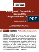 PGN 2015 Modificaciones Primer Debate