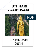 Cuti Hari Thaipusam