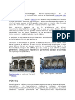 Logia y pórtico arquitectónicos