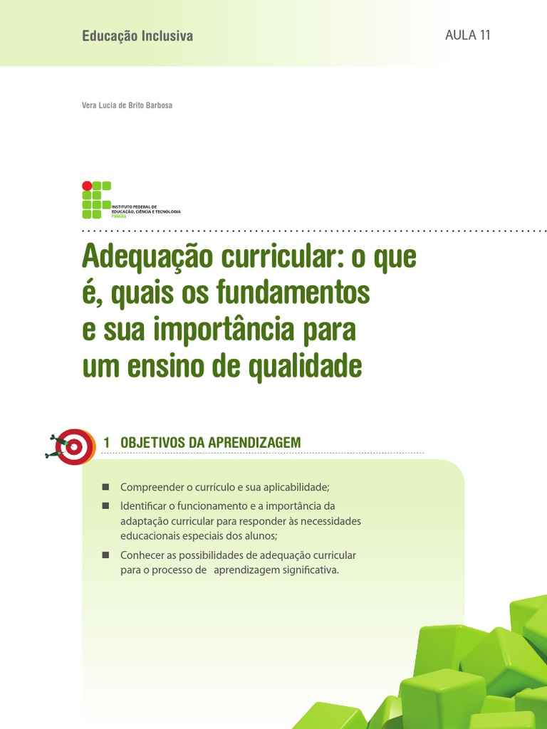 AULA - 11 - Adequação Curricular o Que É, Quais Os Fundamentos e Sua ...