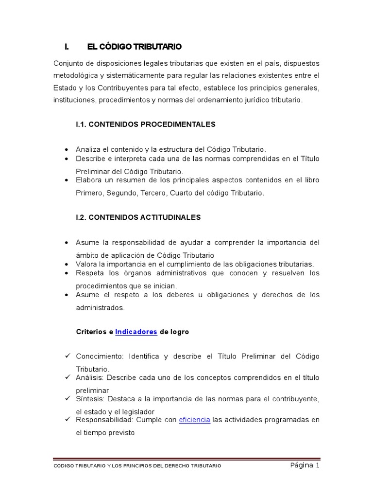 Análisis del Código Tributario Peruano | PDF | Estatuto de limitaciones ...
