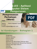 02 - Aplikasi 01 - Pemprosesan Perkataan (Word)