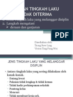 Disiplin Dan Tingkah Laku Yang Tidak Diterima