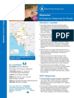 WFP Myanmar External SitRep Flood Emergency Response 3 Aug 15