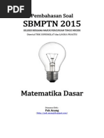 Download Pembahasan Soal SBMPTN 2015 Matematika Dasar Kode 622 Full Version by Nur Ria Tri Jayanti SN273478261 doc pdf