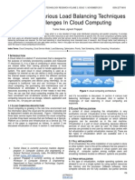 A Survey of Various Load Balancing Techniques and Challenges in Cloud Computing