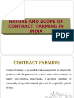 Nature and Scope of Contract Farming in India