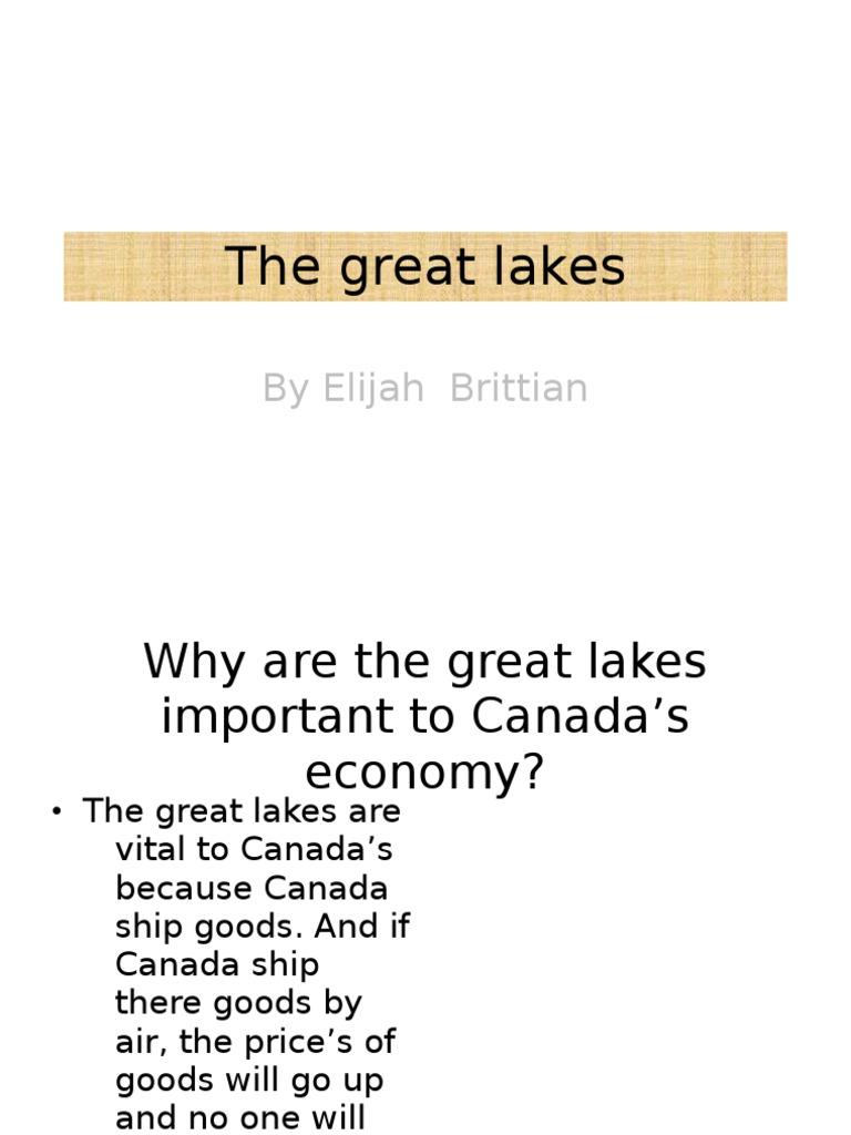 The Great Lakes | PDF | Great Lakes | Canada