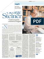 Intervista A George Steiner (Da "Repubblica" 2015-08-03)