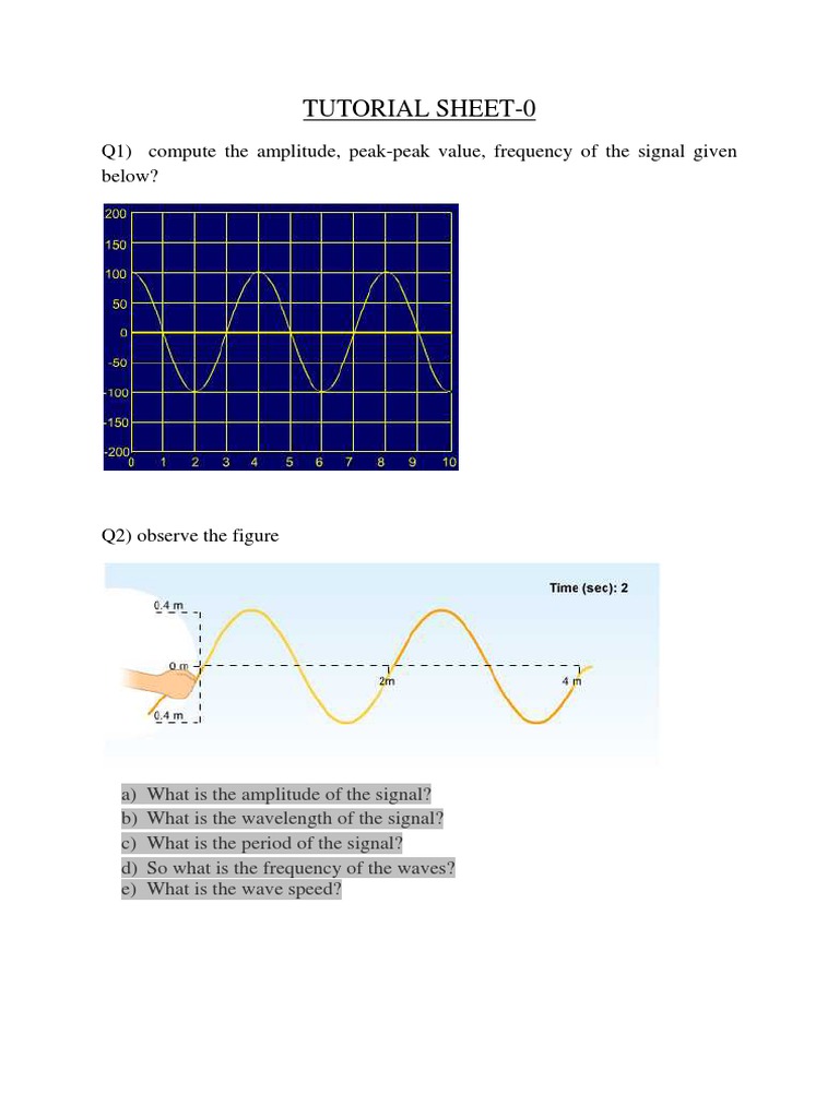 Amplitude and Frequency Tutorial | PDF | Science & Mathematics