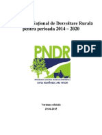 PNDR 2014 2020 Versiunea Oficiala 29 Aprilie 2015
