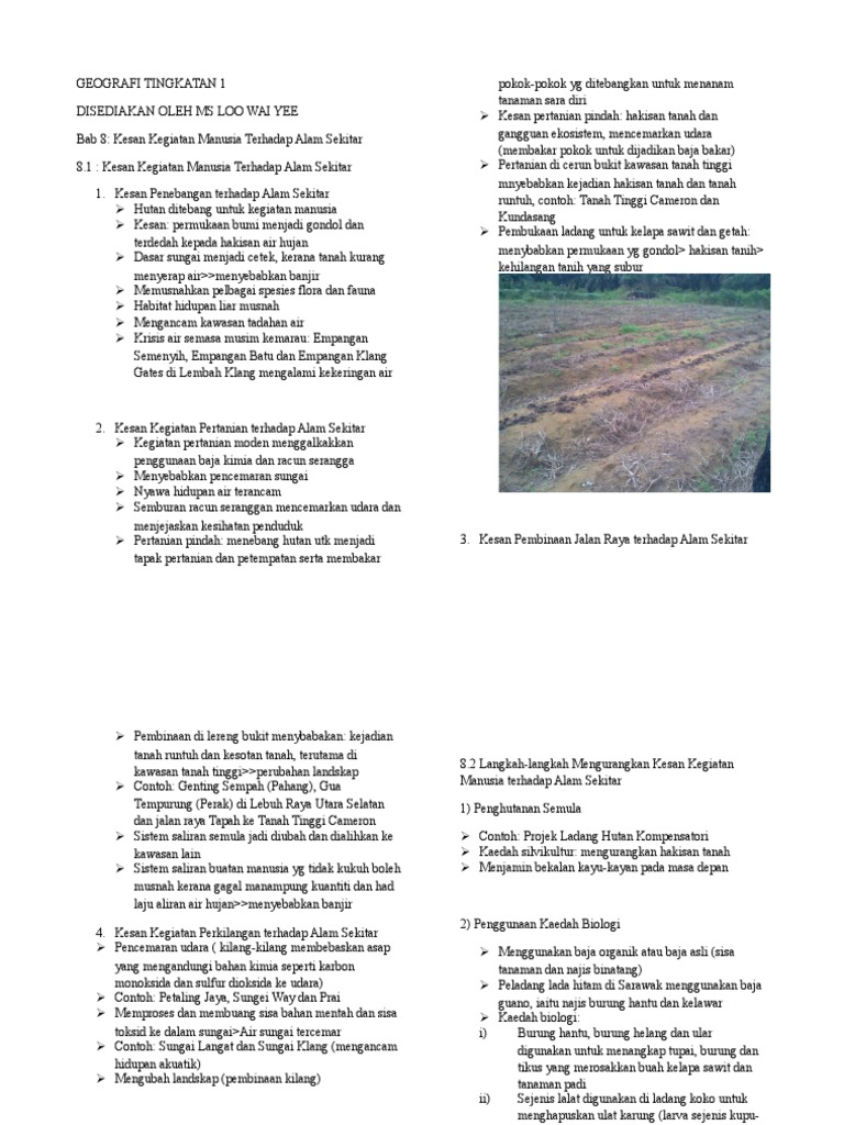 Geografi Tingkatan 1 Bab 8 Pdf