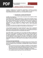 DERECHO PENAL. INFRACCIONES PATRIMONIALES.