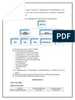 ejemplo de un presupuesto de mantenimiento preventivo