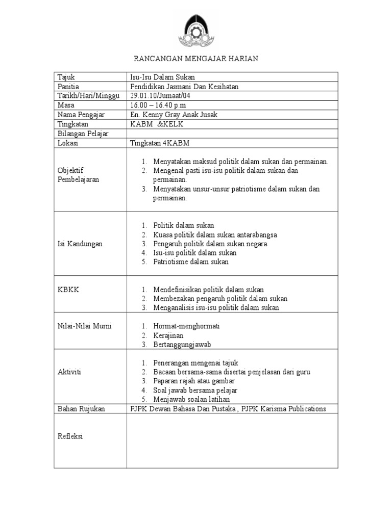 Isu Isu Politik Dalam Sukan 4 Pdf