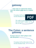 The Colon: A Sentence Gateway