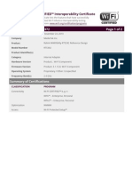 Wi-Fi CERTIFIED™ Interoperability Certificate: Page 1 of 2 Certification ID: WFA10372