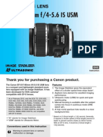 Canon EF S 17 85mm f 4 5.6 is USM Lens