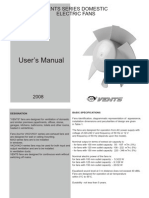 user's manual Vents series domestic electric fans.pdf