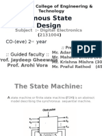 Synchronous State Machine Design: CO - (Eve) 2 Year