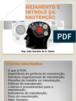 Planejamento e Controle Da Manutenção