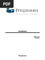 Manual Pergamum - usuário