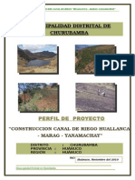 Perfil de Proyecto Huallanca-Yanamachay
