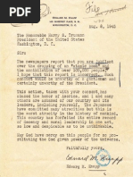 Edward M. Knapp Atomic Protest Letter