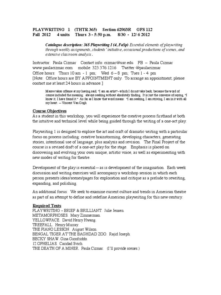 One act play ideas examples and forms