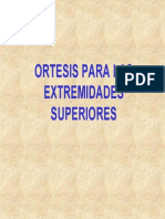 Ortesis extremidades superiores