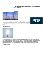 Tipos de Energía