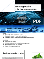 Posicionamiento Global e Integración de Las Operaciones