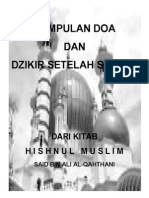 KUMPULAN DOA Dan Dzikir Setelah Sholat (PDF)