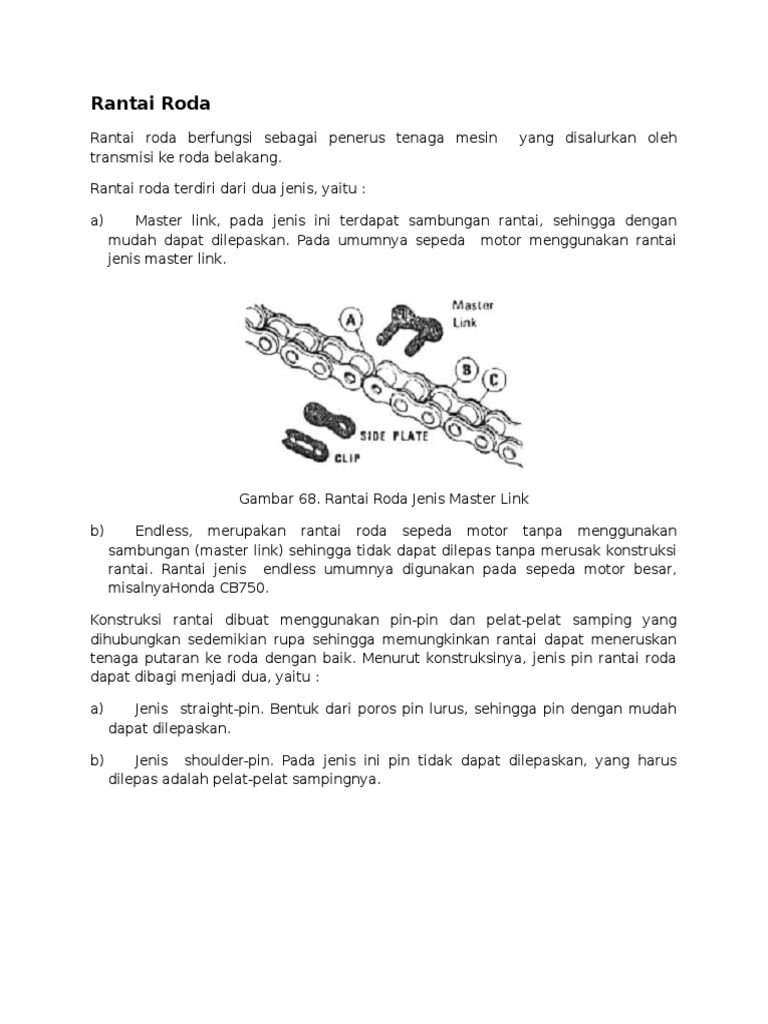 Rantai Roda | PDF | Teknologi & Rekayasa