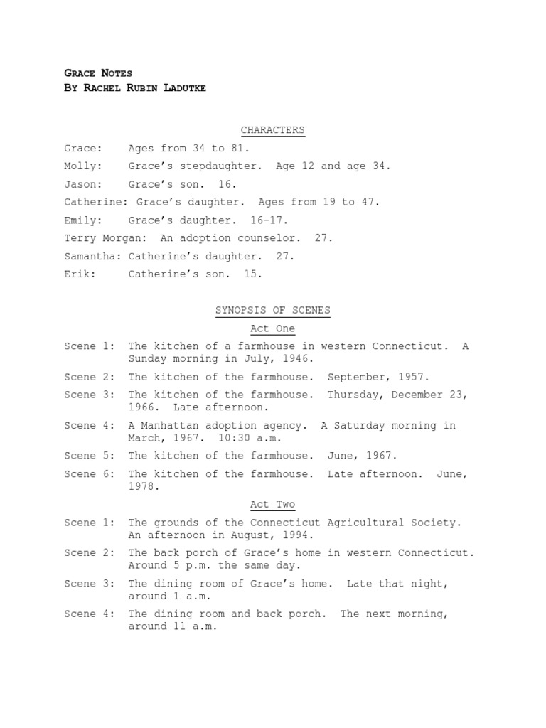 Grace Notes: A Family's Journey | PDF