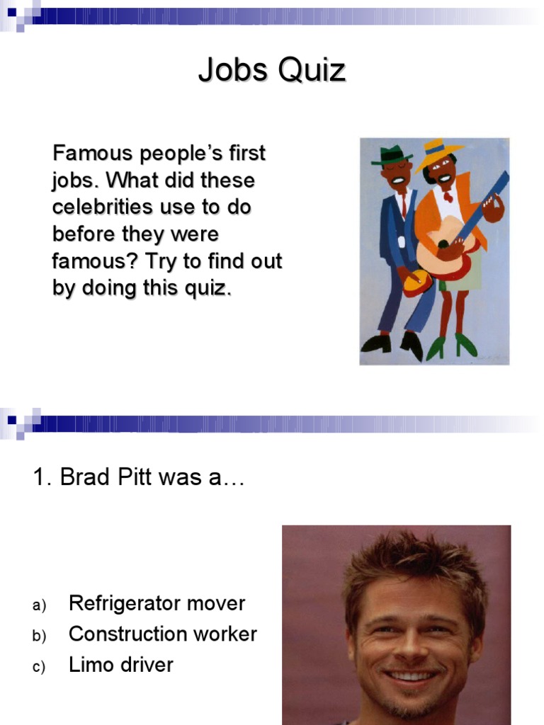 First Jobs of Famous Celebrities | PDF | Business