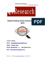 Global Folding Carton Industry Report 2015