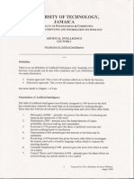 Artificial Intelligence Lecture Notes PDF