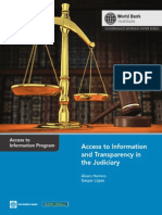 Access To Information and Transparency in The Judiciary: A Guide To Good Practices From Latin America (World Bank)