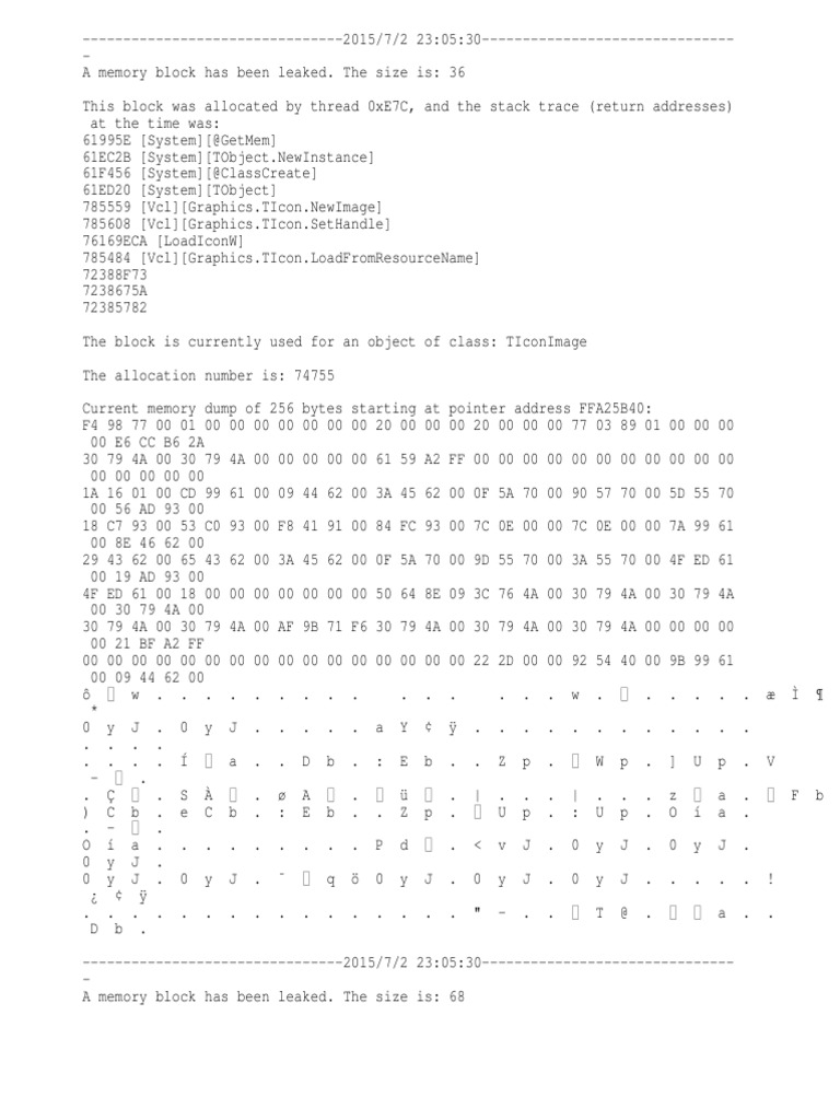 Aimp3 Memorymanager Eventlog Pointer Computer Programming Computer Data